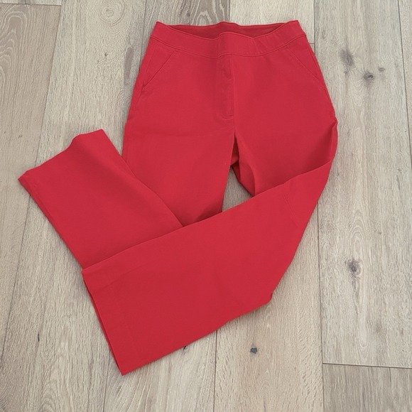 SPANX Pants - Spanx Women True Red High Waisted On the Go Polished Kick Flared Pull On Pants S